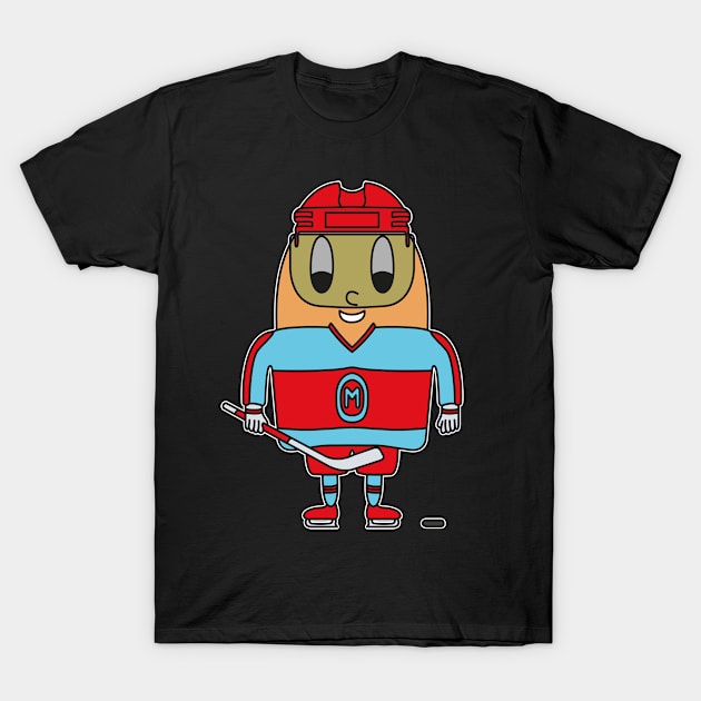 Ice-Hockey-Player Egg T-Shirt by M.-P.-Mueller